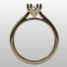 Custom Made Six-Claw Round Cut Solitaire Engagement Ring SB3433 image 3