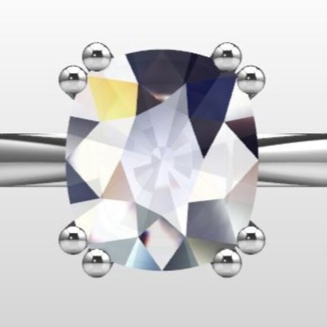 Custom Made Solitaire Engagement Ring SB3550 image 1