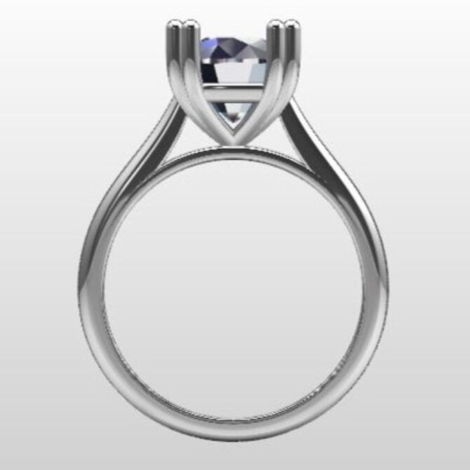 Custom Made Solitaire Engagement Ring SB3550 image 3
