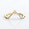 Custom Made V-Shape Diamond Set Wedding Ring SB3895 v3 image 2