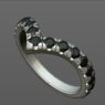 Custom Made V-Shaped Diamond Set Wedding Ring SB3356 image 2