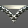 Custom Made V-Shaped Diamond Set Wedding Ring SB3404 image 1