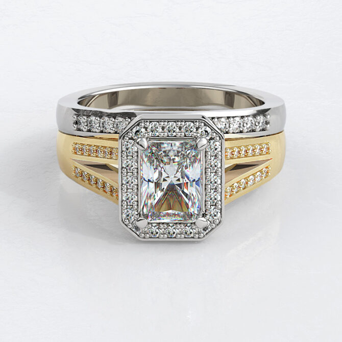 Custom Made Wedding and Engagement Rings SB3537 image 2