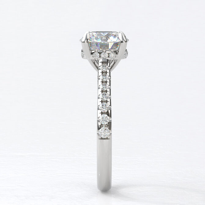 Custom made 4 claw round diamond solitaire engagement ring sb4502 v4 image 02