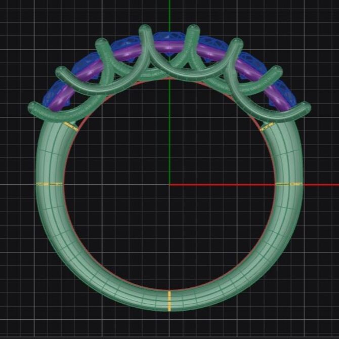 Custom made diamond set wedding ring SB4538 quick render 03