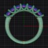 Custom made diamond set wedding ring SB4538 quick render 03