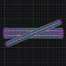 Custom made gemstone set cross wedding ring sb4530 render 01