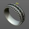 Custom made ladies diamond set wedding ring SB4517 quick image 02