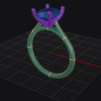 Custom made oval cut solitaire engagement ring sb4540 quick render 02