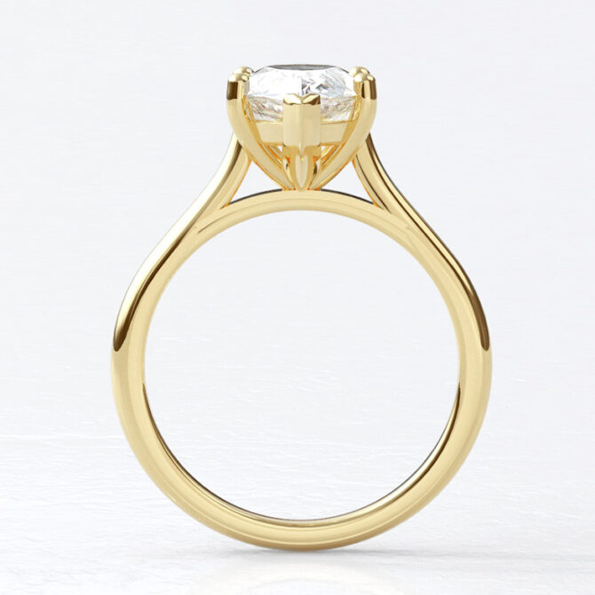 Custom made pear cut diamond solitaire engagement ring sb4515 image 01