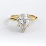 Custom made pear cut diamond solitaire engagement ring sb4515 image 03