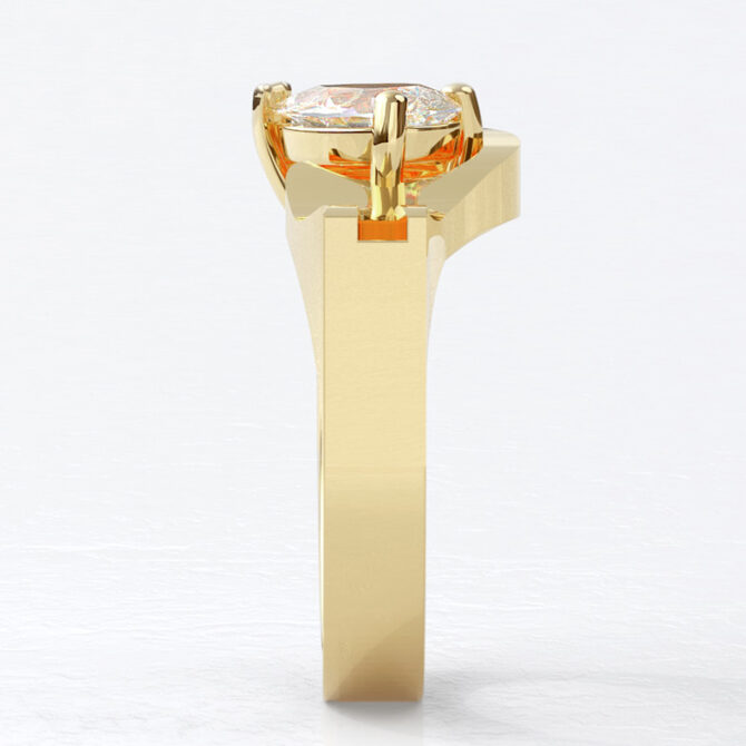 Custom made pear cut diamond solitaire engagement ring sb4623 v3 image 01