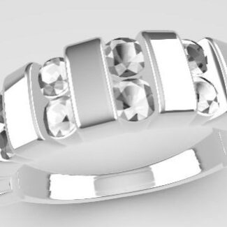 Diamond Set Ladies Wedding Ring SB3826 image 2