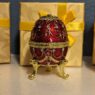 Ruby Dream Red Vesta Egg Ring Box Closed