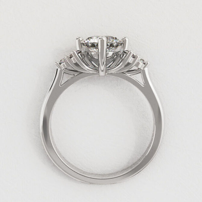 Bespoke Design Round Multistone Engagement Ring SB2287 (5)