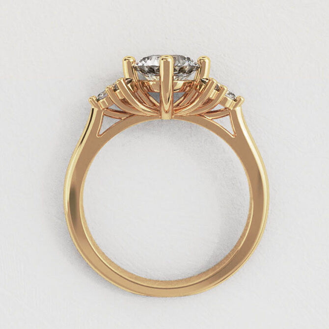 Bespoke Design Round Multistone Engagement Ring SB2287 (6)