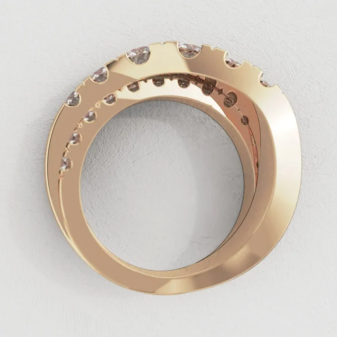 Bespoke Designed Cross Over Diamond Set Eternity Ring SB4455 (6)