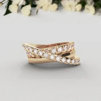 Bespoke Designed Cross Over Diamond Set Eternity Ring SB4456 (1)