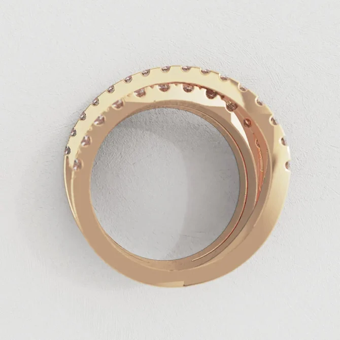 Bespoke Designed Cross Over Diamond Set Eternity Ring SB4456 (5)