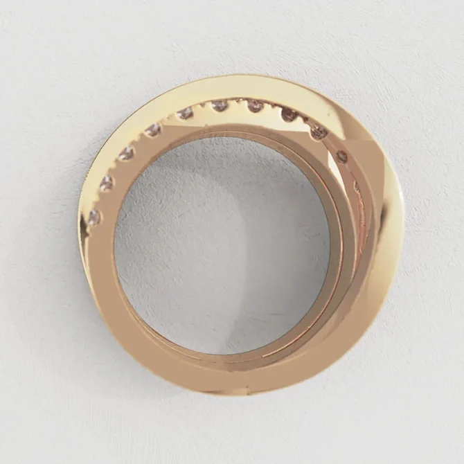 Bespoke Designed Cross Over Diamond Set Eternity Ring SB4457 (5)