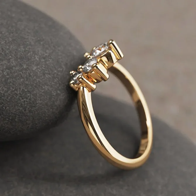 Bespoke Designed Curved Diamond Set Wedding Ring SB2772 (3)