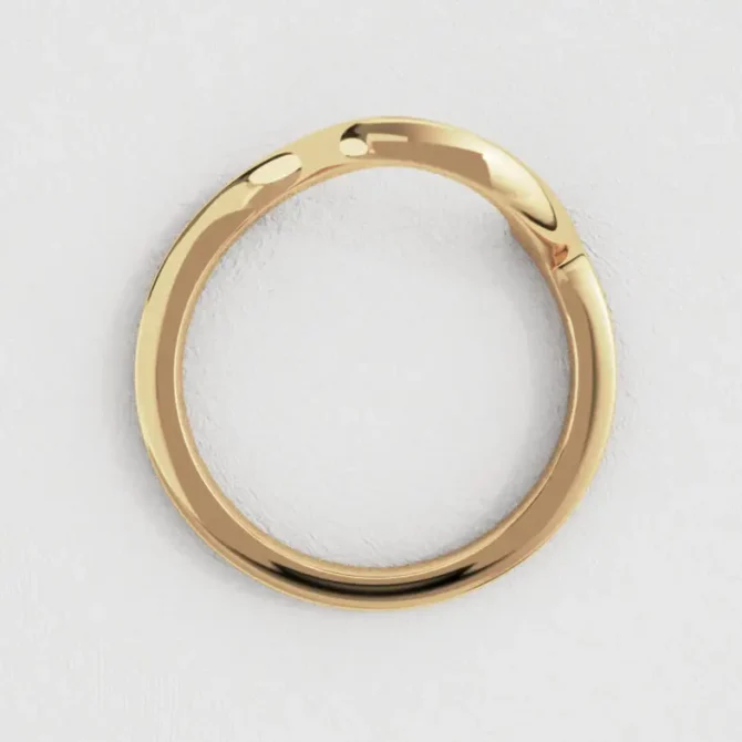 Bespoke Designed Curved Diamond Set Wedding Ring SB4264 (5)