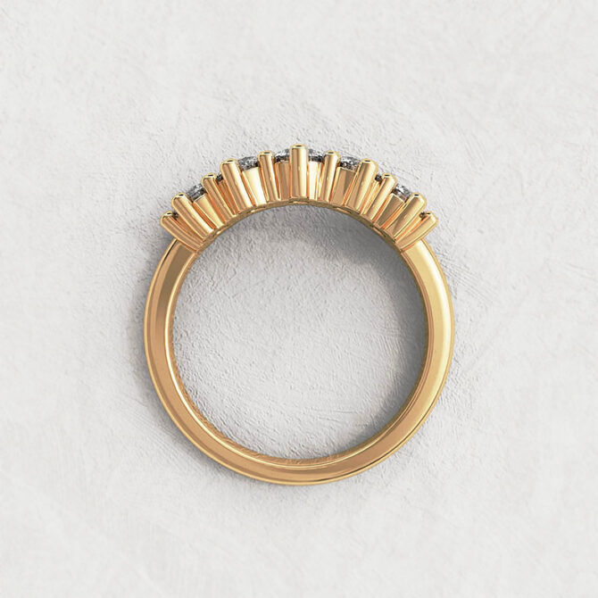 Bespoke Designed Curved Eternity Ring SB2473 2