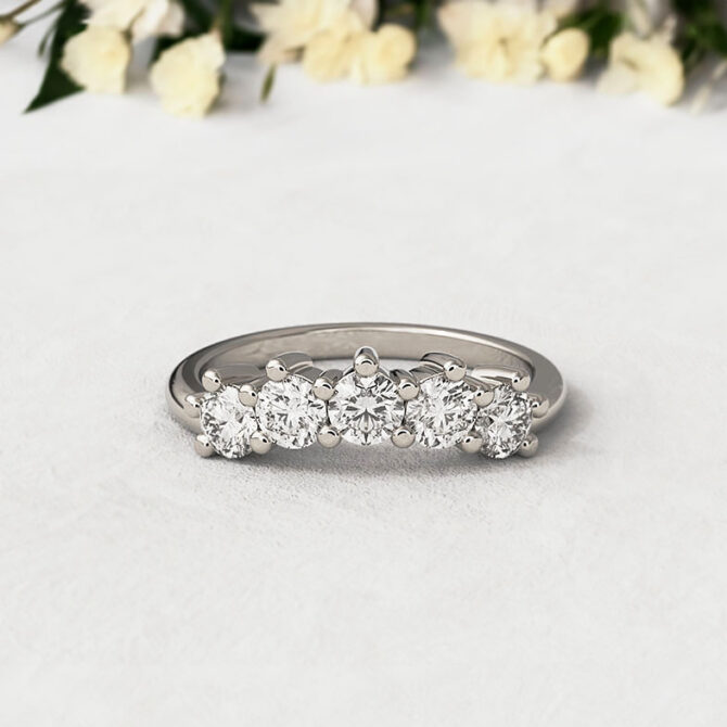 Bespoke Designed Curved Eternity Ring SB2473 4