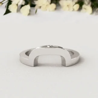 Bespoke Designed Curved Plain Wedding Ring SB2263 (1)