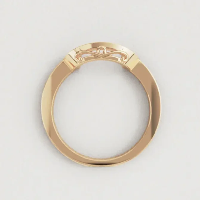 Bespoke Designed Curved Plain Wedding Ring SB2263 (6)