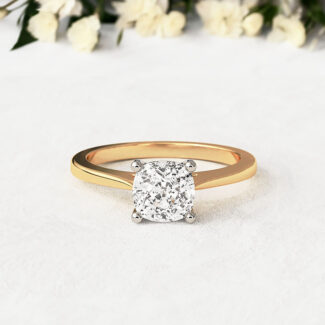 Bespoke Designed Cushion Cut Solitaire Engagement Ring SB2309 a1