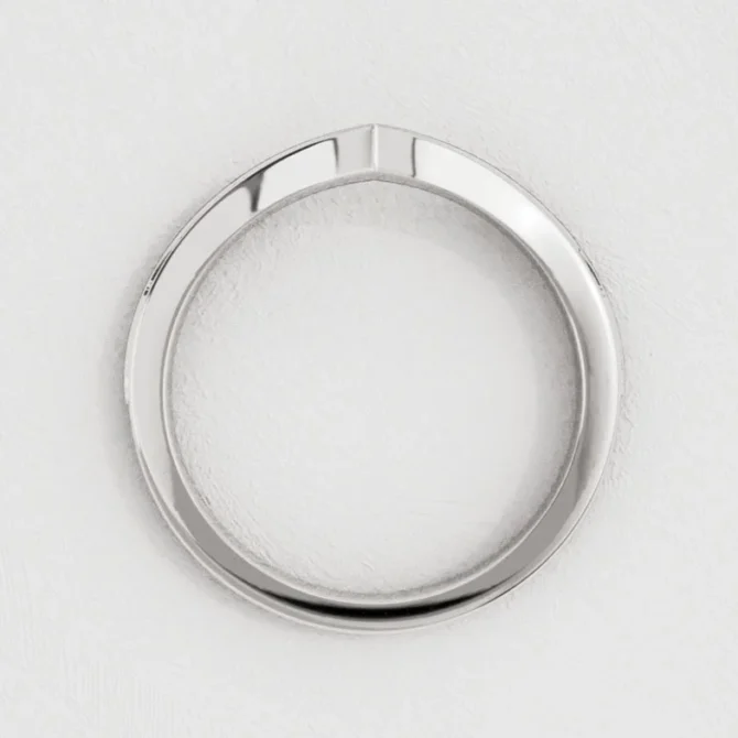 Bespoke Designed Diamond Set V-Shaped Wedding Ring SB2899 (6)