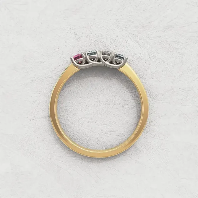 Bespoke Designed Diamond and Gemstone Eternity Ring SB2521 (2)