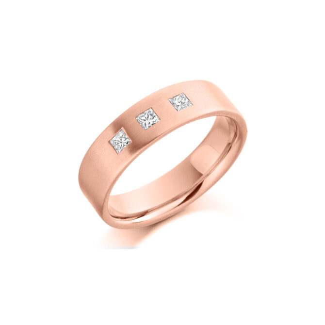 Bespoke Gents Rose Gold Diamond Wedding Band GDW003 (3)