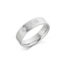 Bespoke Gents White Gold Diamond Wedding Band GDW003 (1)