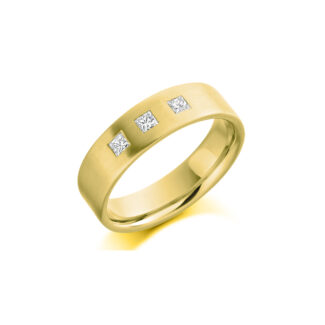 Bespoke Gents Yellow Gold Diamond Wedding Band GDW003 (2)