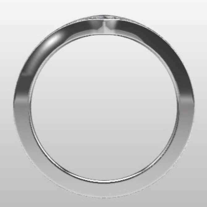 Custom Made Channel Set Diamond Set Wedding Ring SB2433 image 3