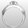 Custom Made Curved Diamond Set Wedding Ring SB2501 image 3