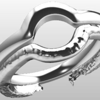 Custom Made Curved Wedding Ring SB2880 image 2