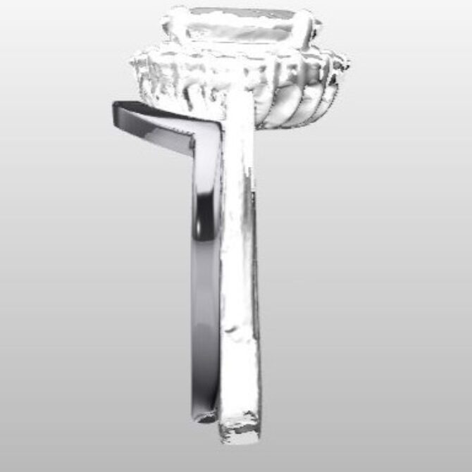 Custom Made Curved Wedding Ring SB3145 image 4