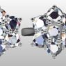 Custom Made Diamond Cluster Head SB2846 image 1