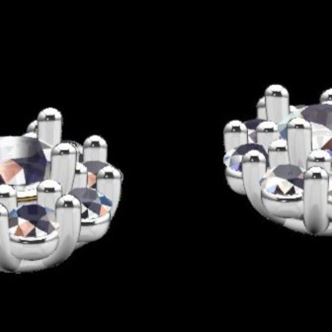 Custom Made Diamond Earrings SB2441 image 2