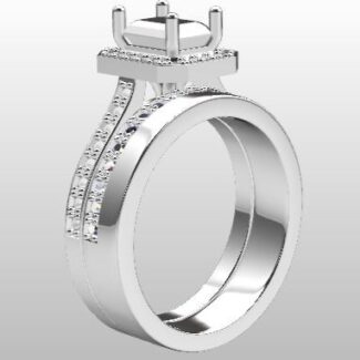 Custom Made Diamond Set Wedding Ring SB2286 image 2
