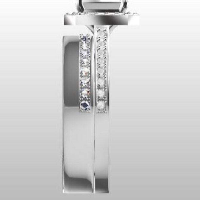 Custom Made Diamond Set Wedding Ring SB2286 image 4