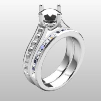 Custom Made Diamond Set Wedding Ring SB2351 image 2