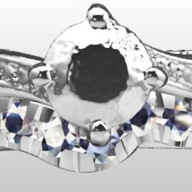 Custom Made Diamond Set Wedding Ring SB2371 image 1