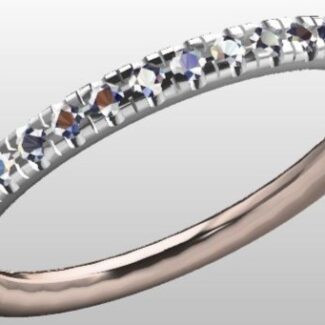 Custom Made Diamond Set Wedding Ring SB2413 image 2