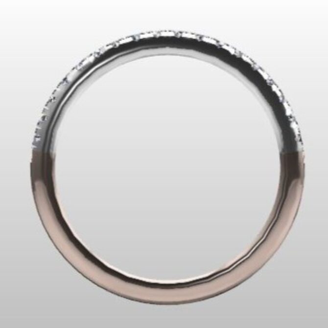 Custom Made Diamond Set Wedding Ring SB2413 image 3