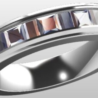 Custom Made Diamond Set Wedding Ring SB2469 image 2