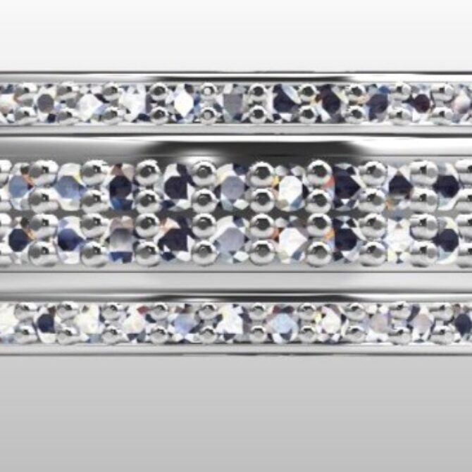 Custom Made Diamond Set Wedding Ring SB2503V2 image 1.